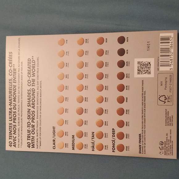 Makeup Forever HD Skin Foundation sample card - Picture 4 of 4